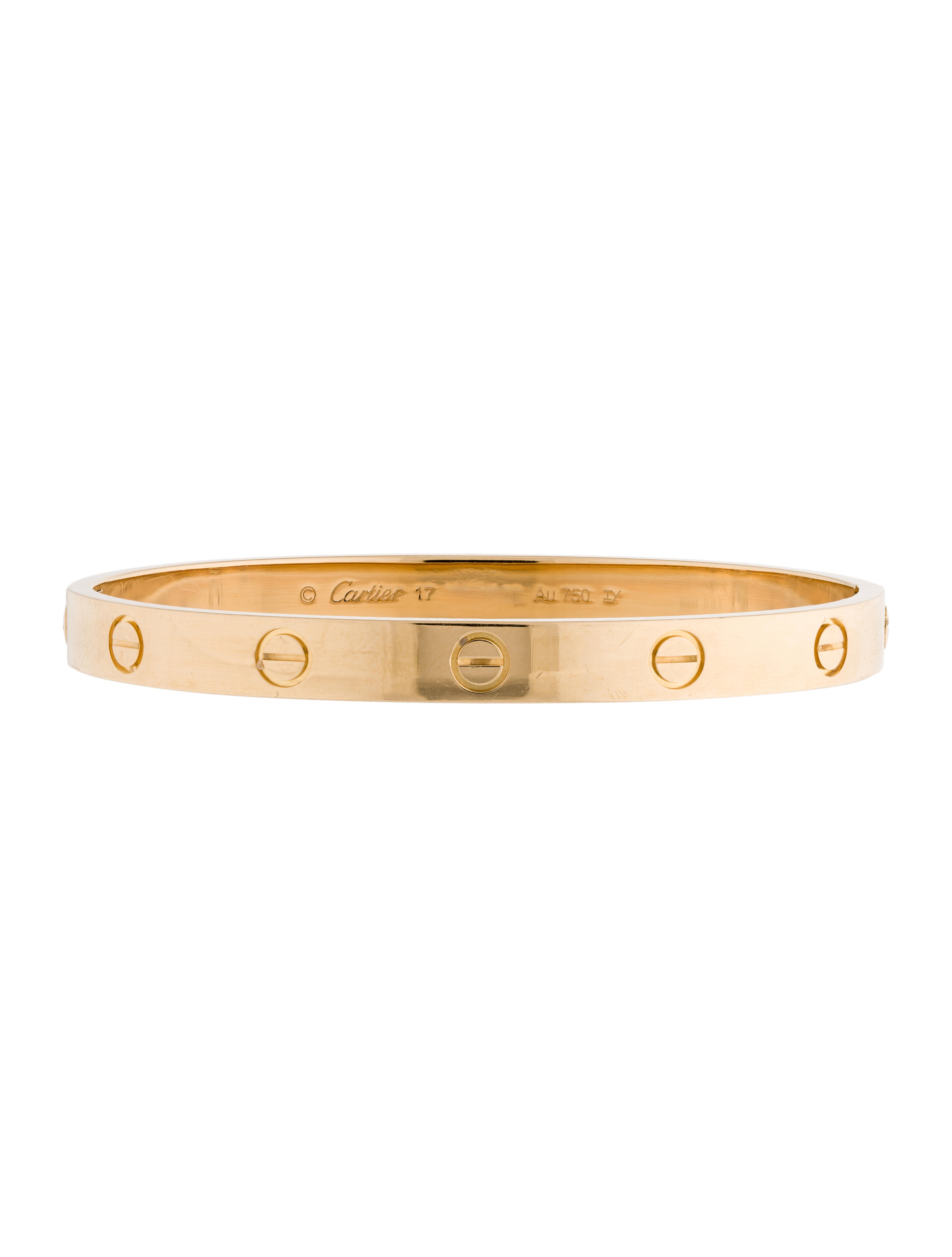 Cartier Love Bracelet 18k Yellow Gold Crt The Realreal