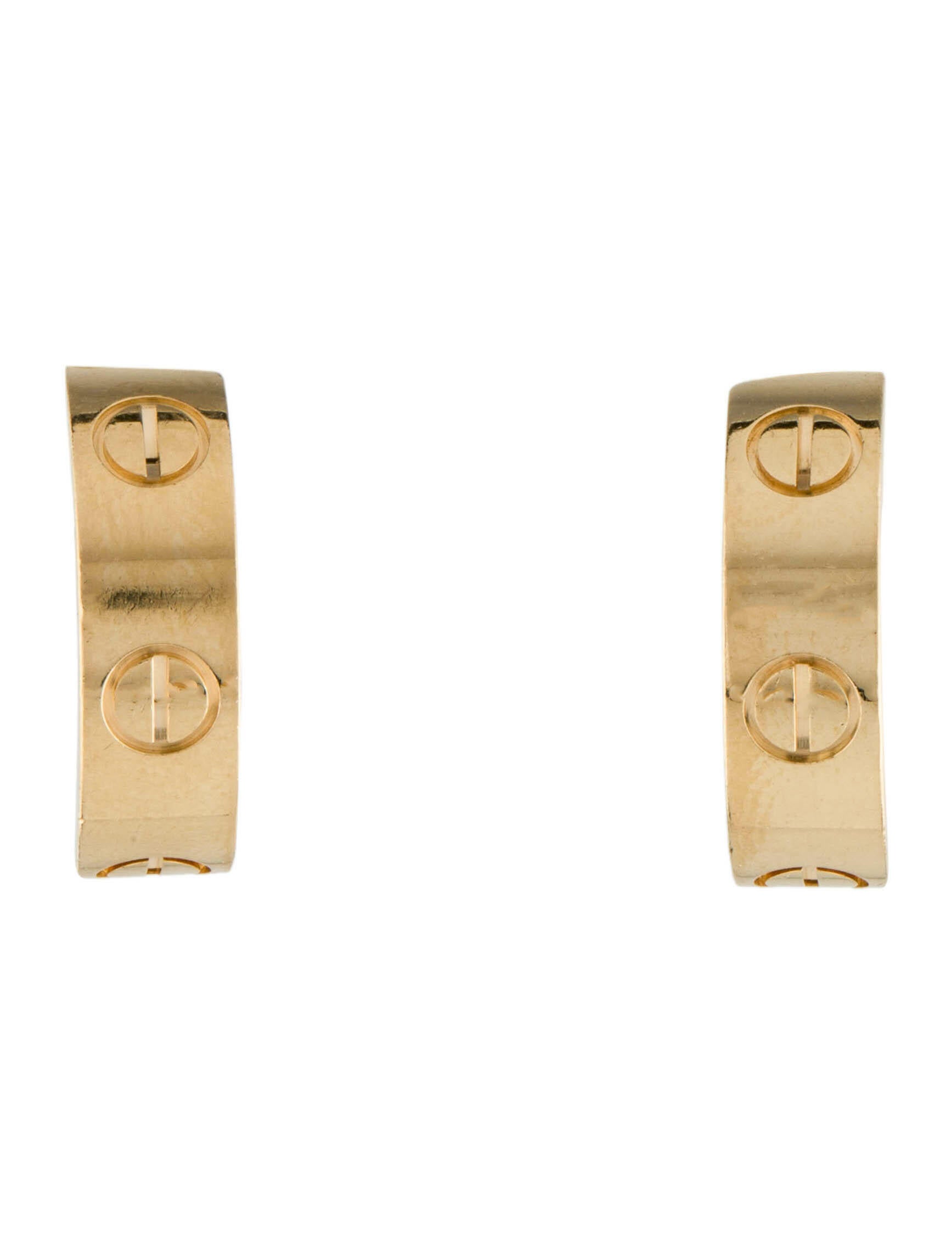 Cartier LOVE Earrings 18K Yellow Gold Earclip, Earrings CRT92173