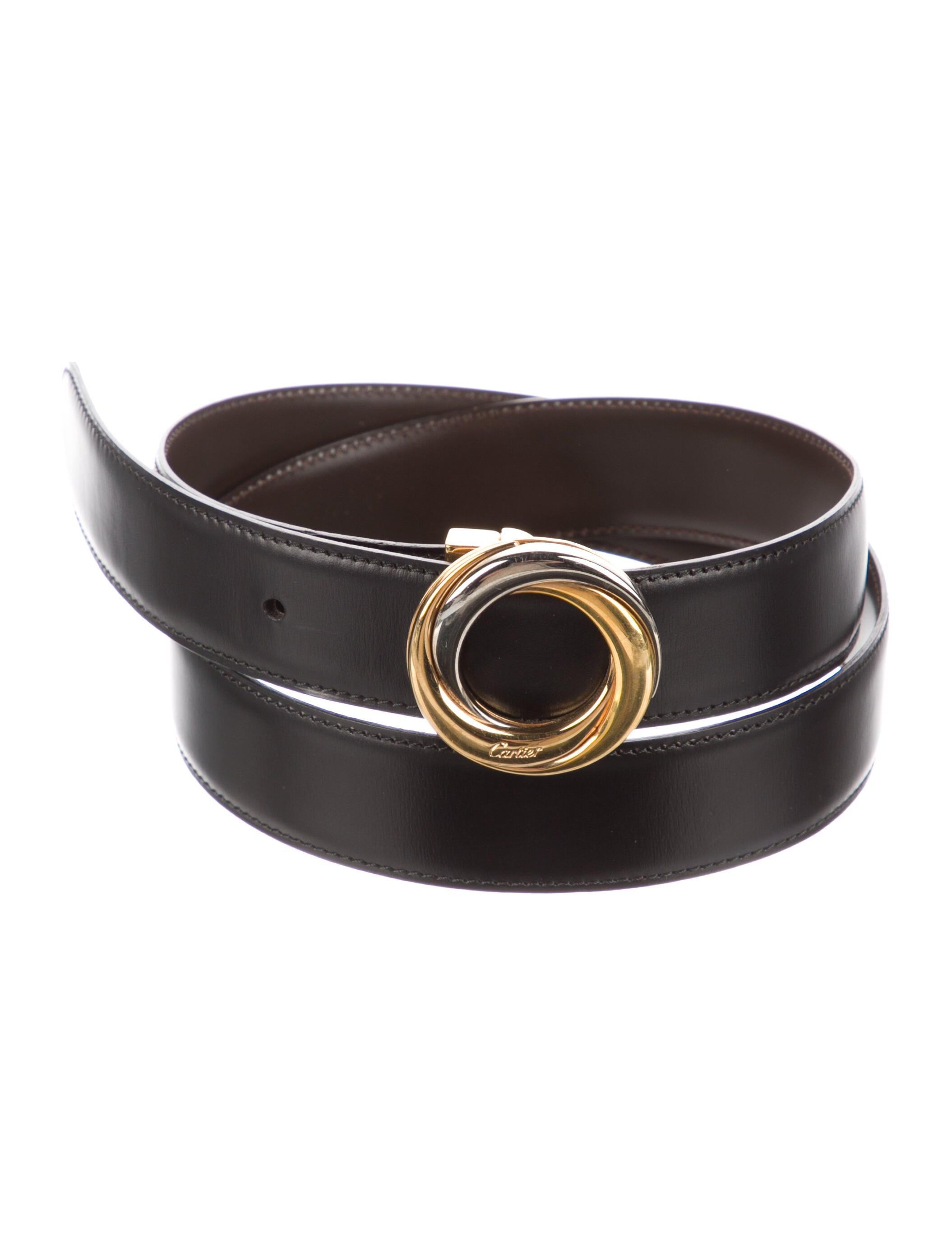 Cartier Leather Belt Kit Black Belts, Accessories CRT92425 The
