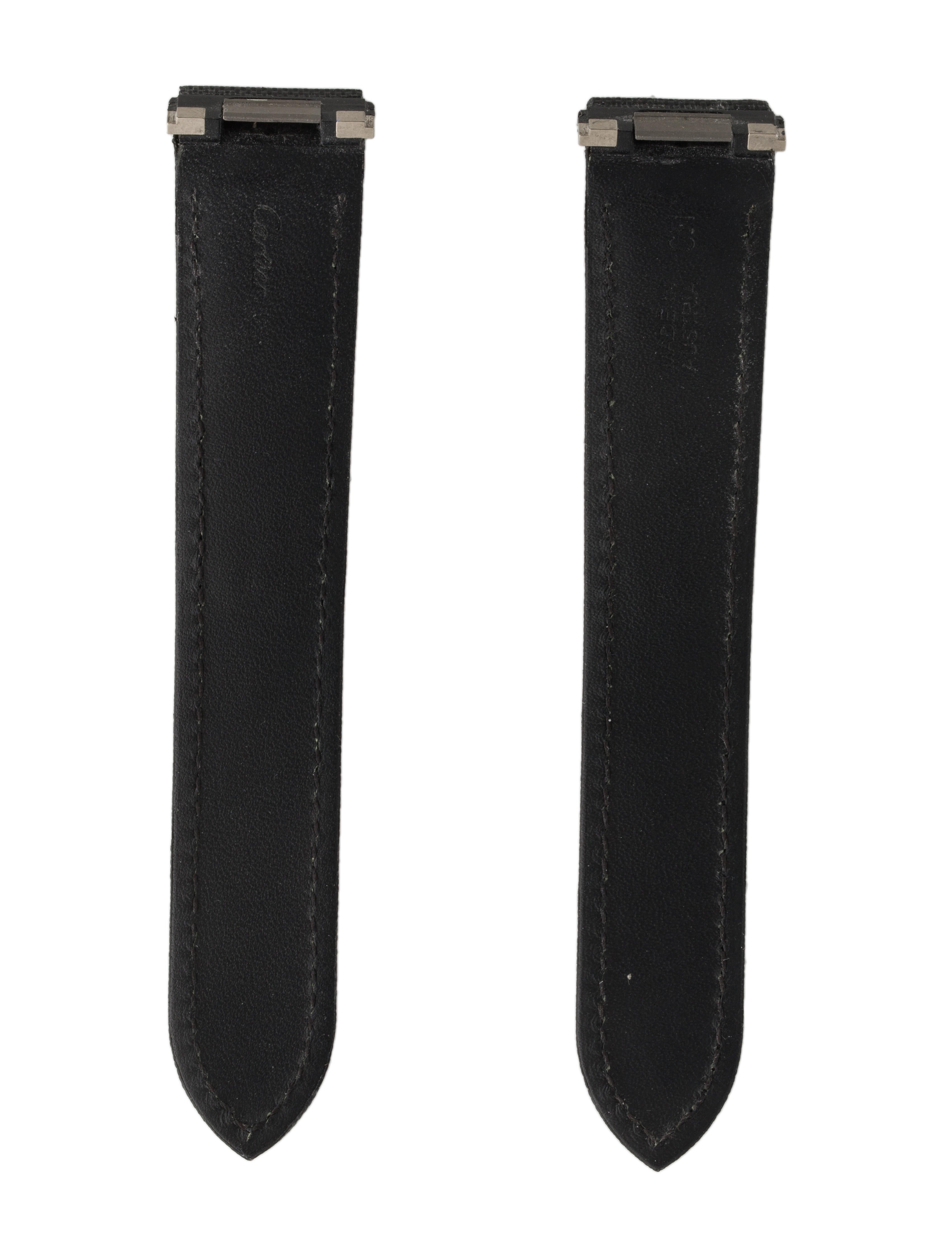 Cartier 20mm x 17mm Fabric Watch Strap for Roadster Medium Size Black