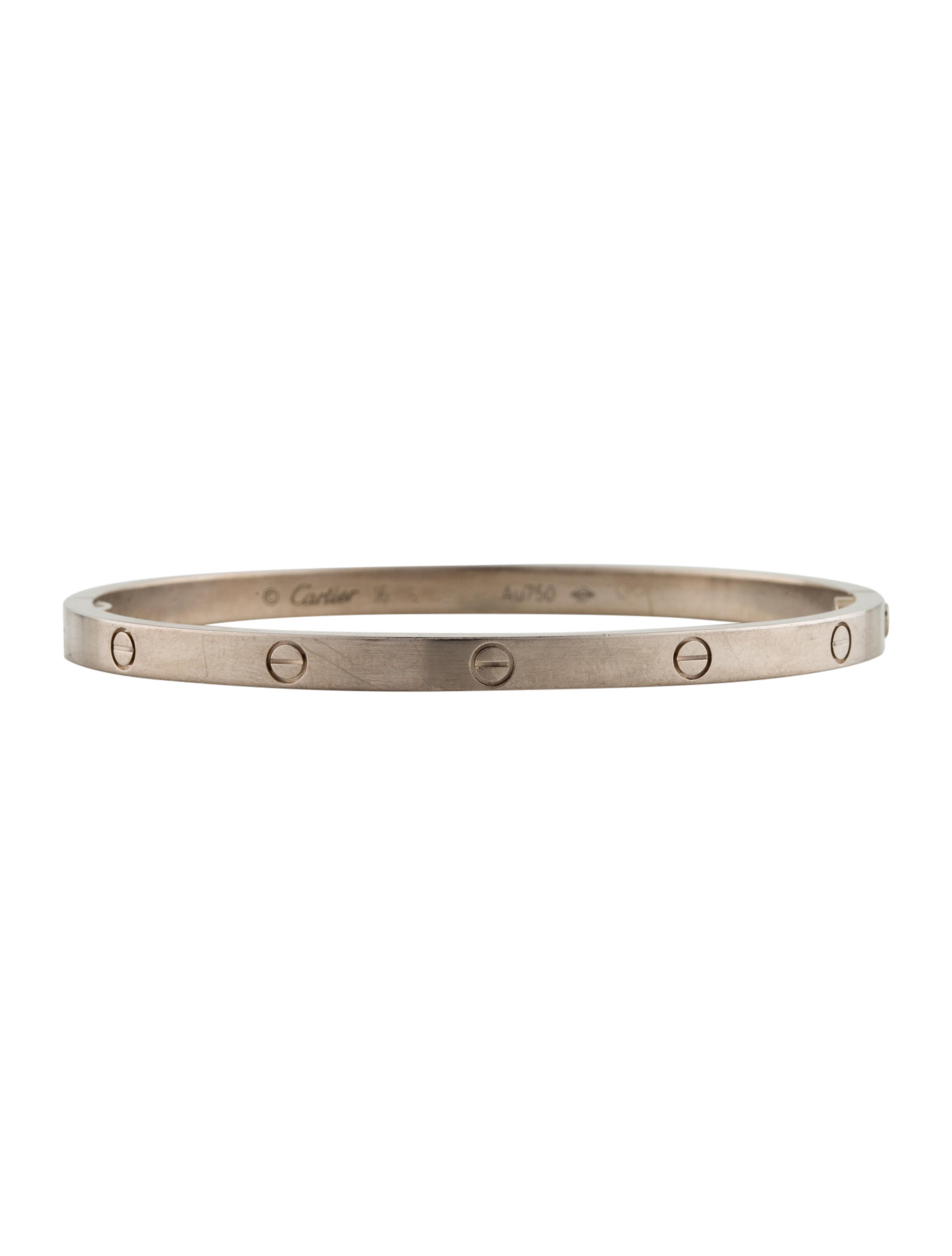 Cartier Diamond LOVE Bracelet 18K Rose Gold Bangle, Bracelets