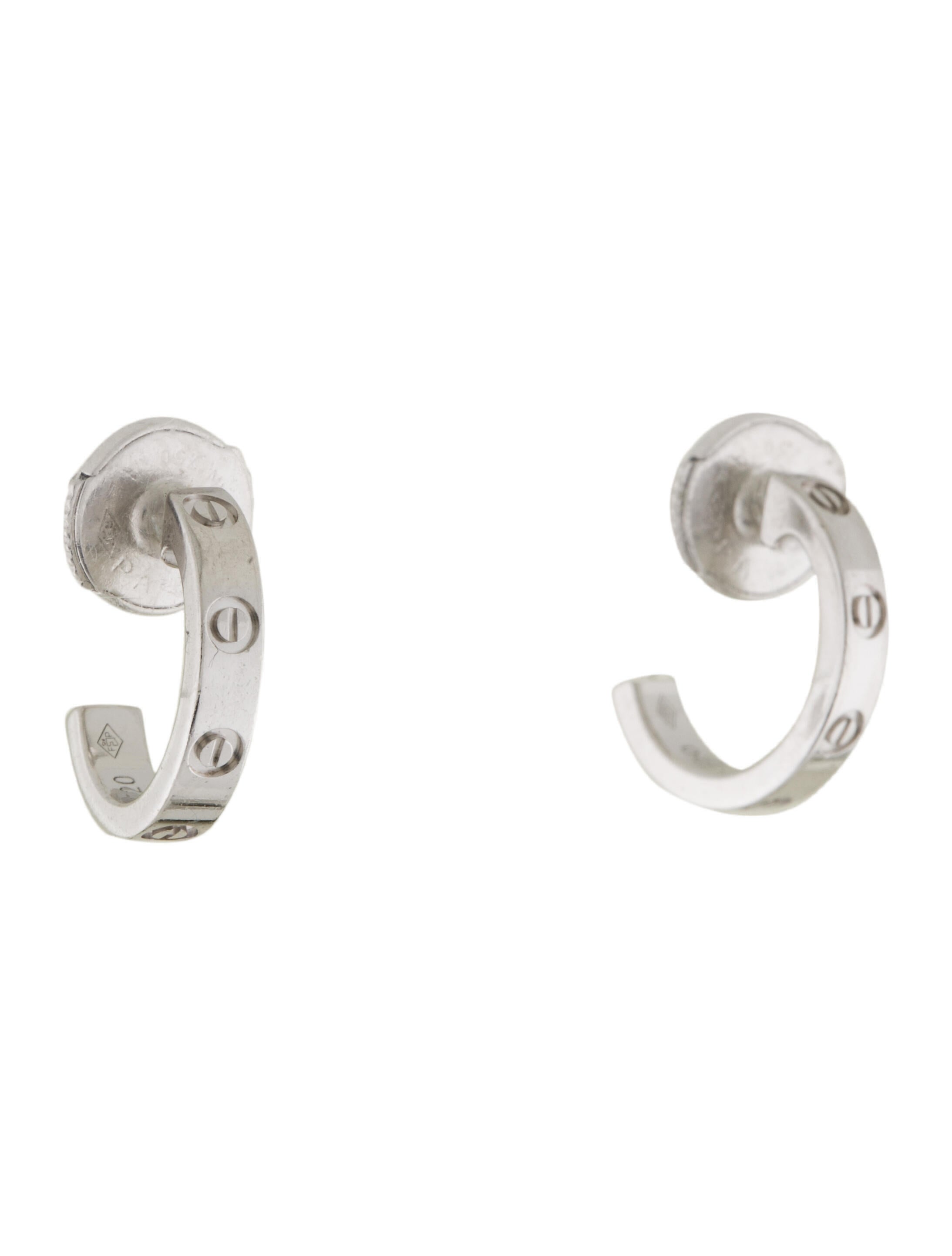 Cartier Clash De Cartier Hoop Earrings Small Model 18K Rose Gold Hoop