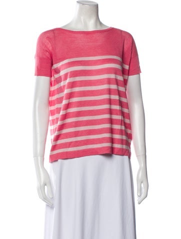 Cruciani Tops Silk Striped T-Shirt M