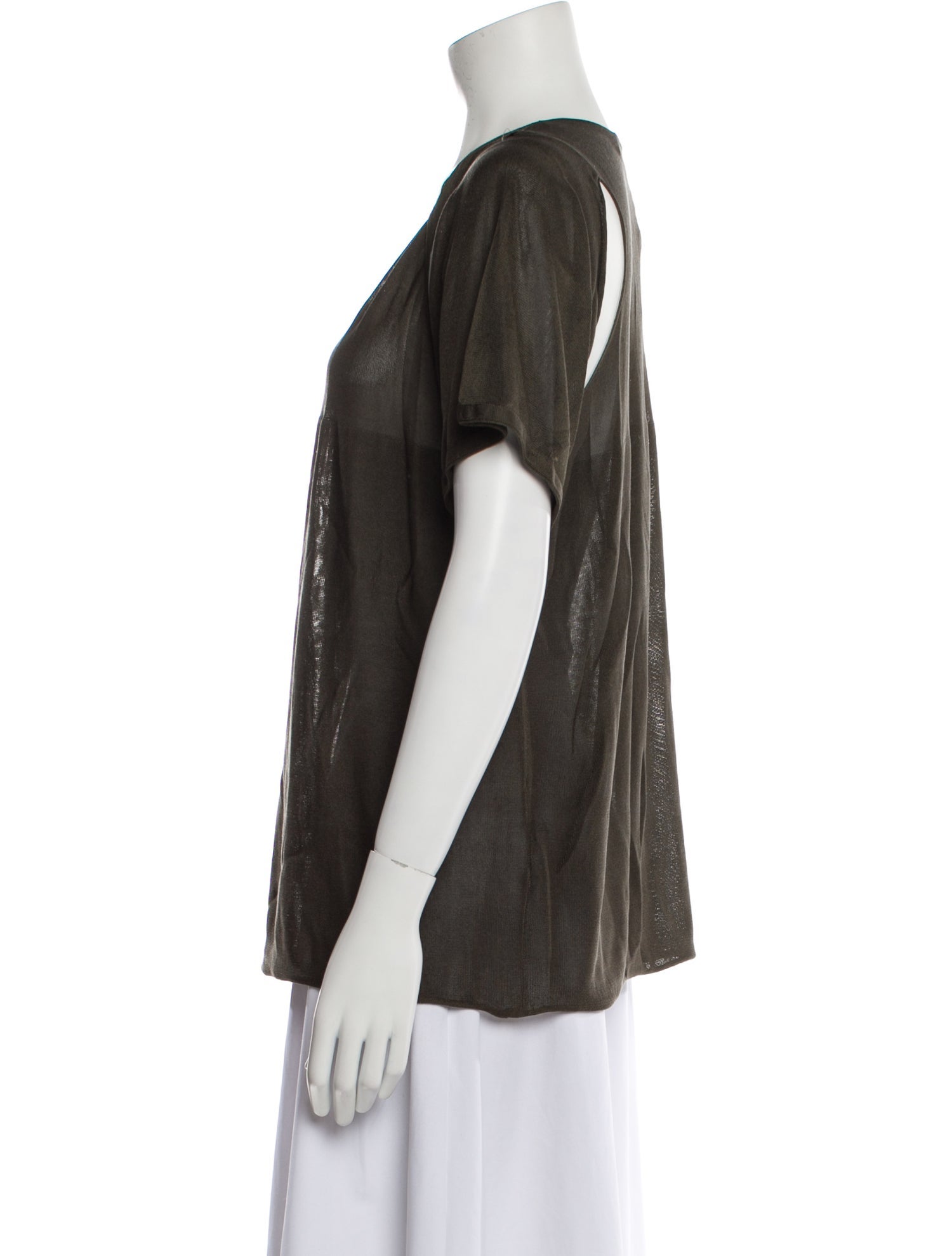 Cruciani Silk V-Neck T-Shirt w/ Tags