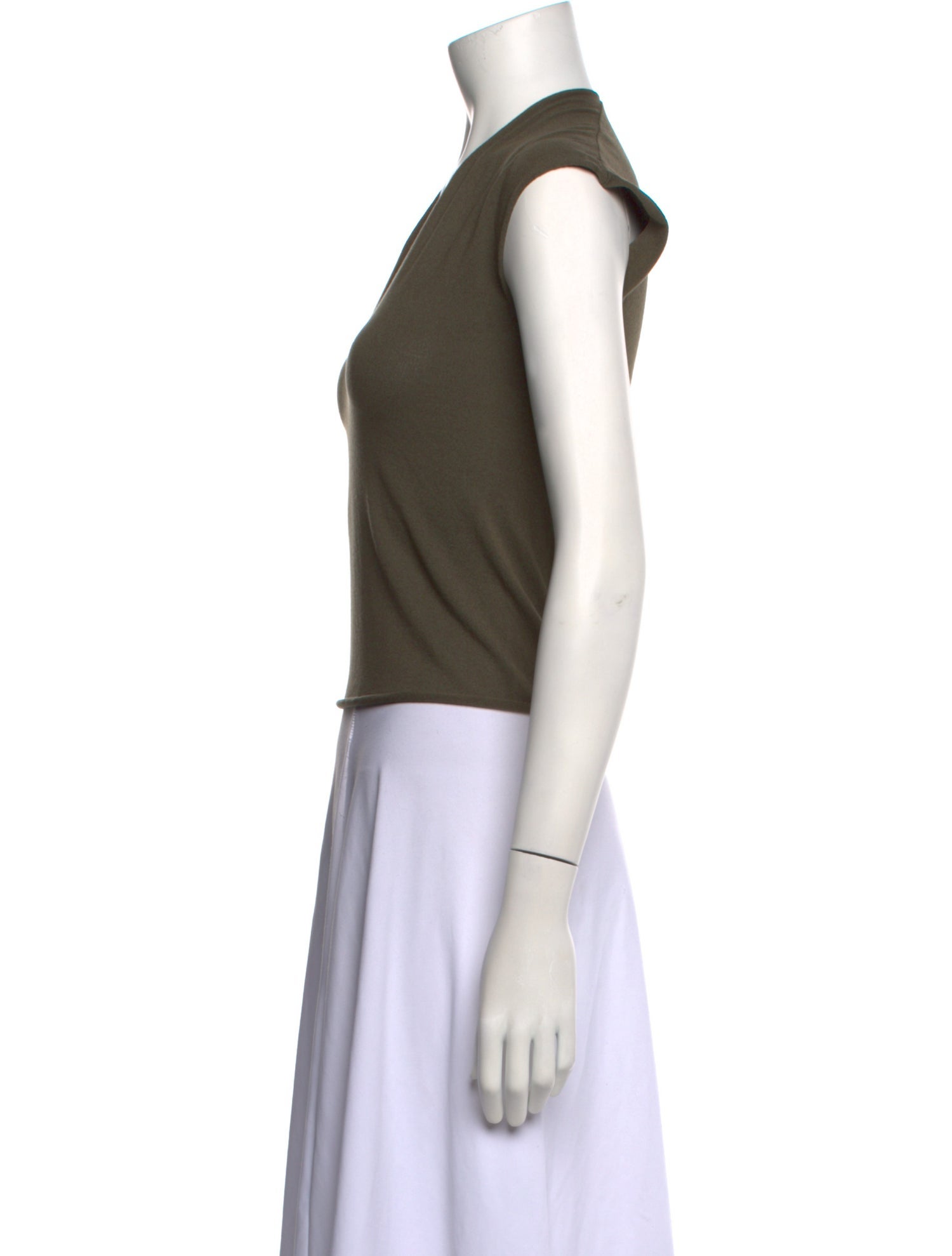 Cruciani V-Neck Short Sleeve Top