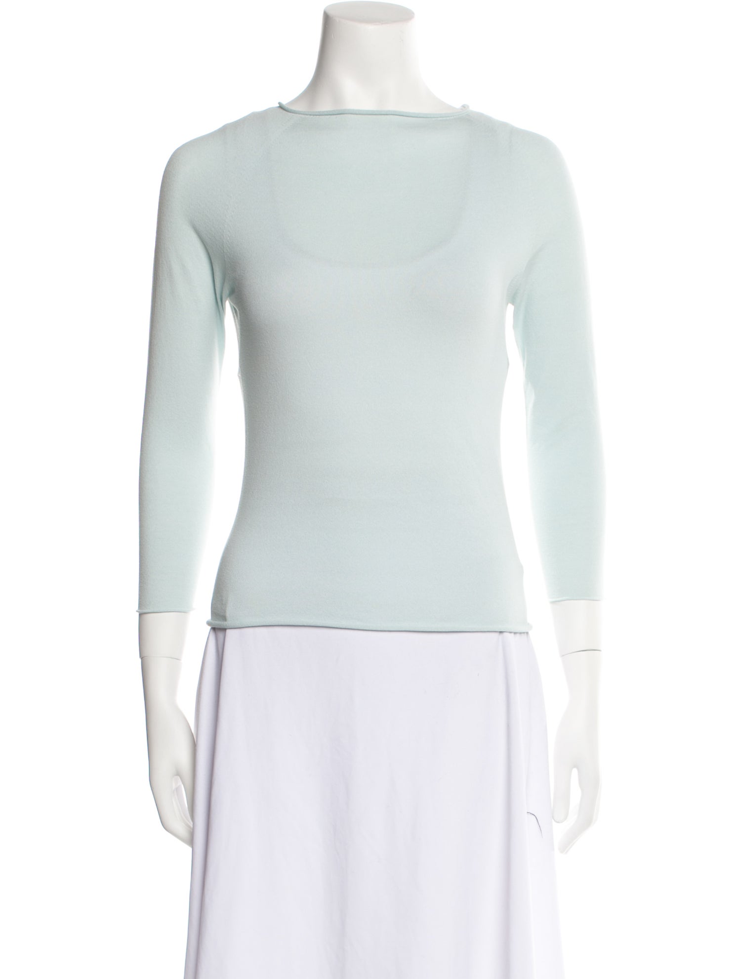 Cruciani Wool Bateau Neckline Top