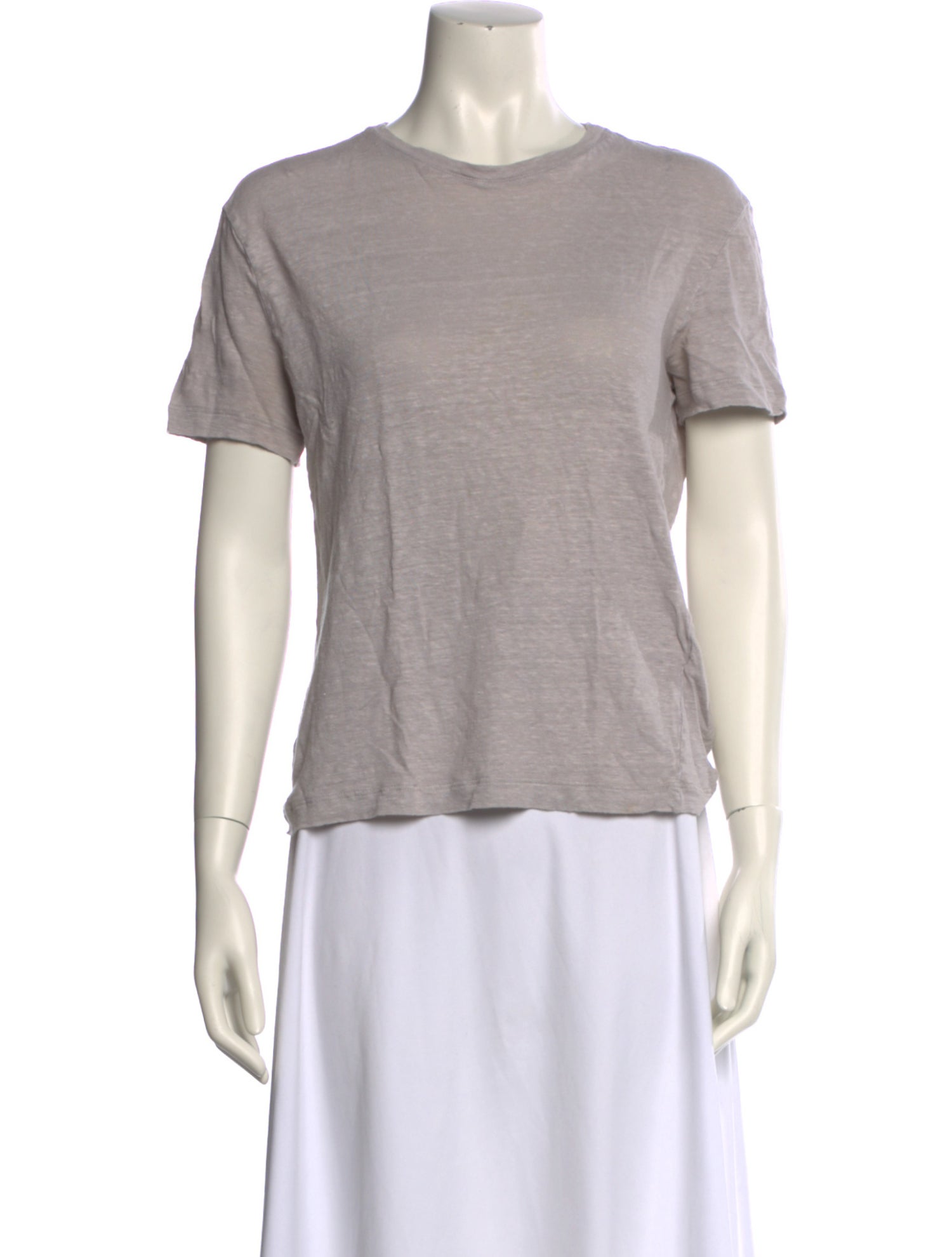 Cruciani Linen Crew Neck T-Shirt