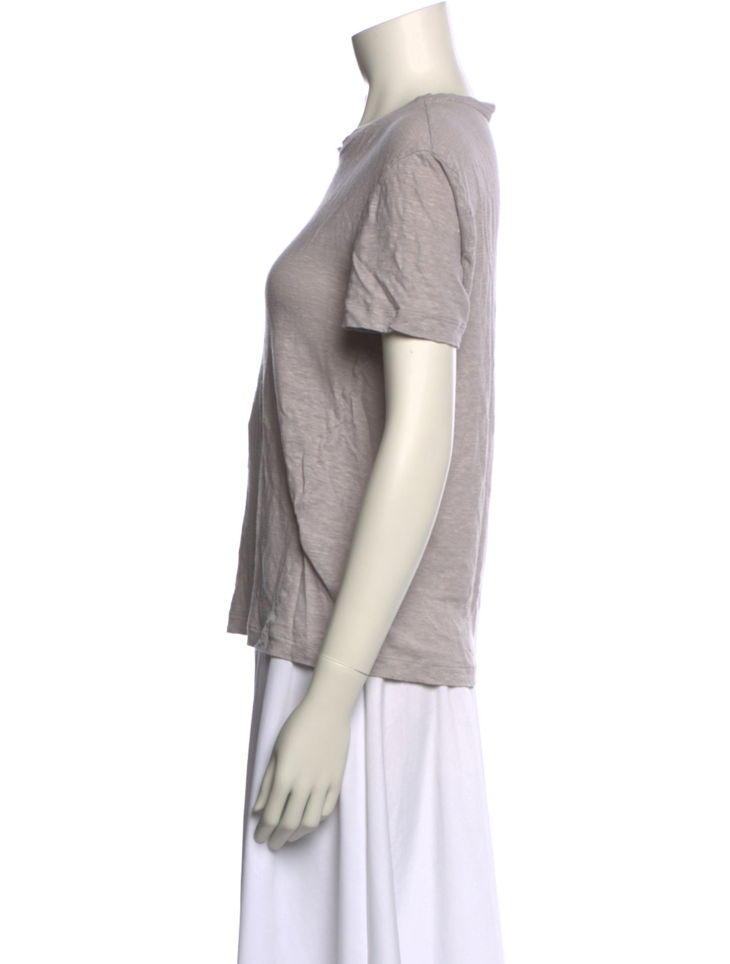 Cruciani Linen Crew Neck T-Shirt
