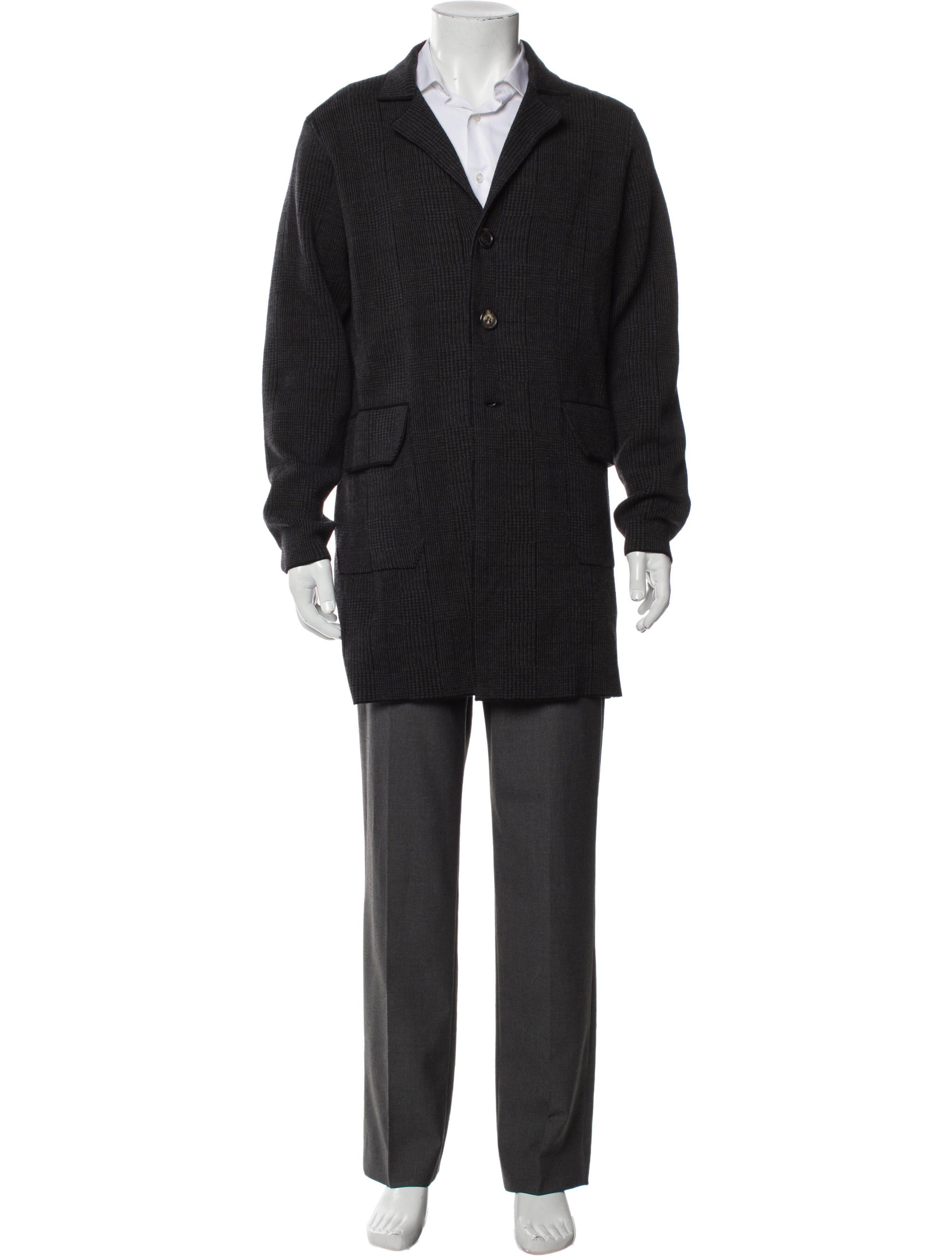 Cruciani Wool Striped Overcoat w/ Tags