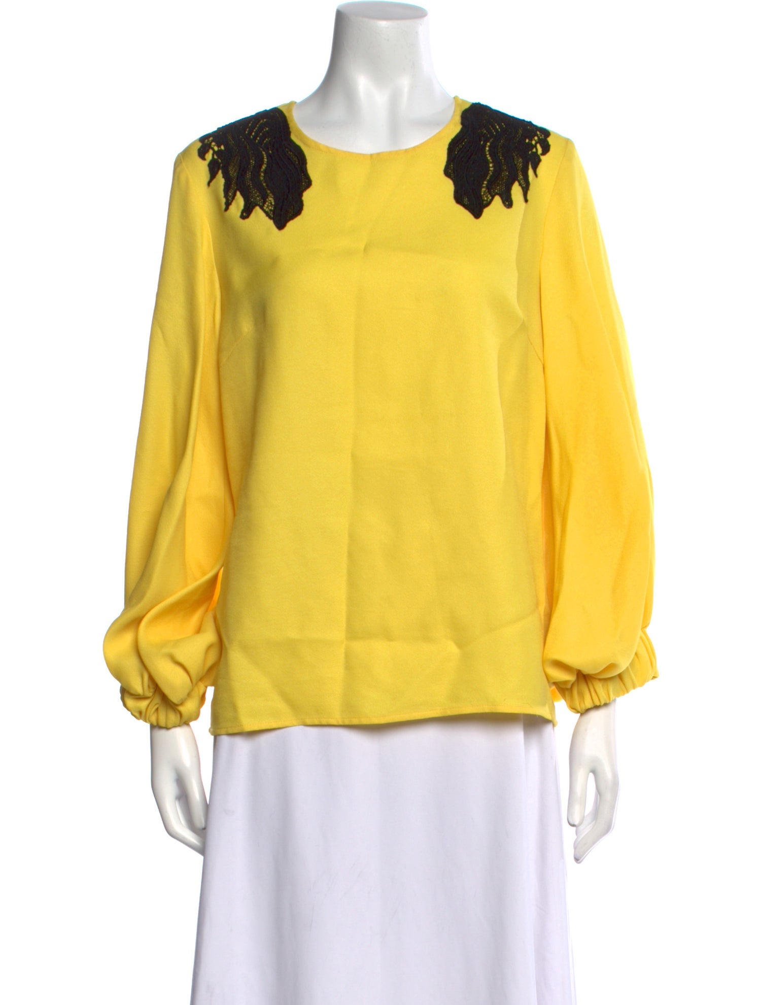 Creatures of the Wind Virgin Wool Crew Neck Blouse