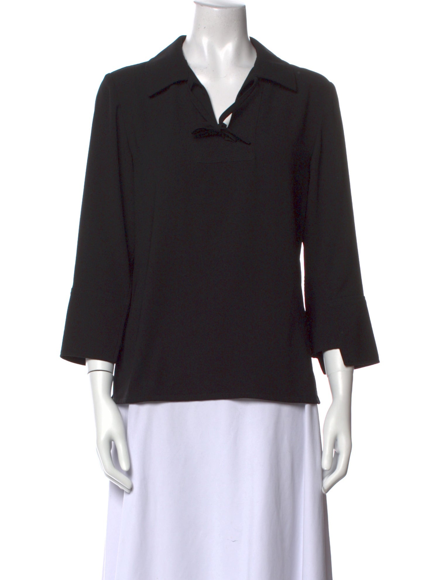 Creatures of the Wind V-Neck Three-Quarter Sleeve Blouse