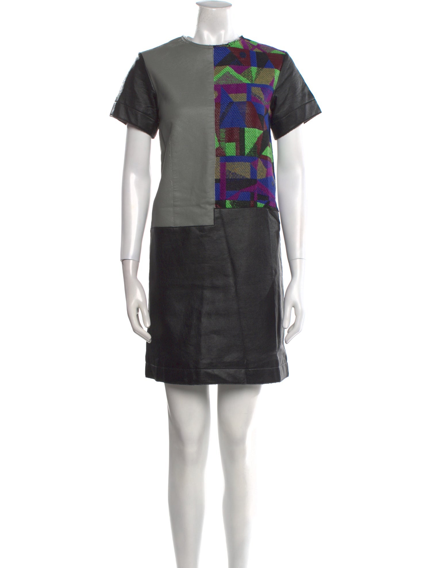 Creatures of the Wind Colorblock Pattern Mini Dress