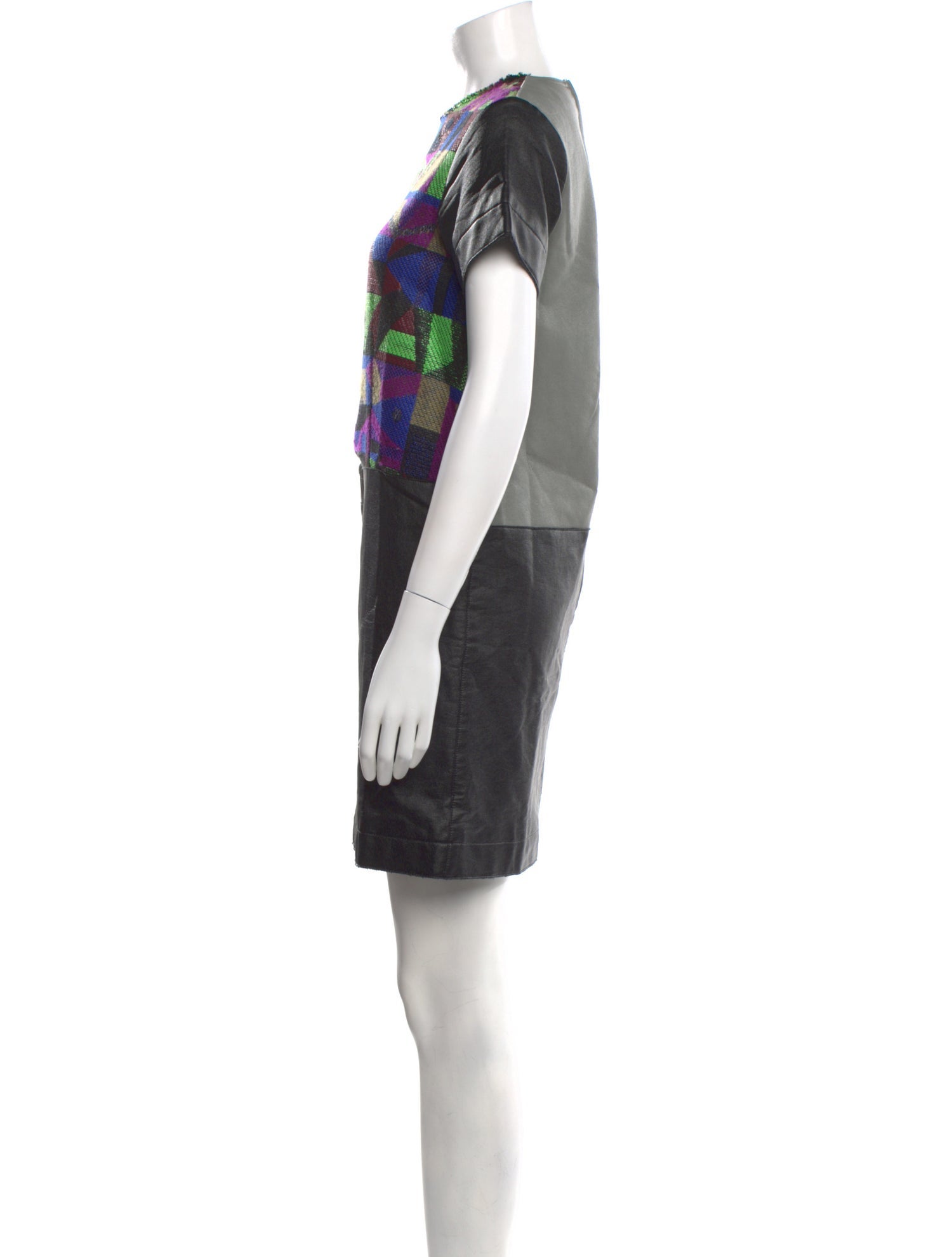 Creatures of the Wind Colorblock Pattern Mini Dress