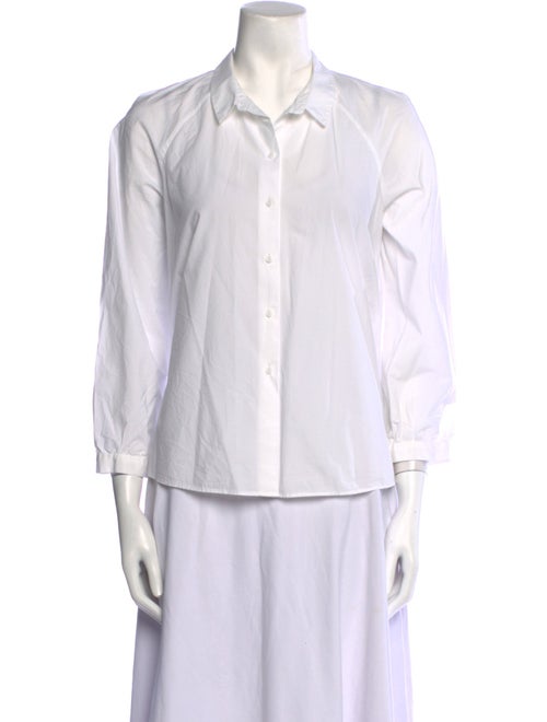 COS Three-Quarter Sleeve Button-Up Top