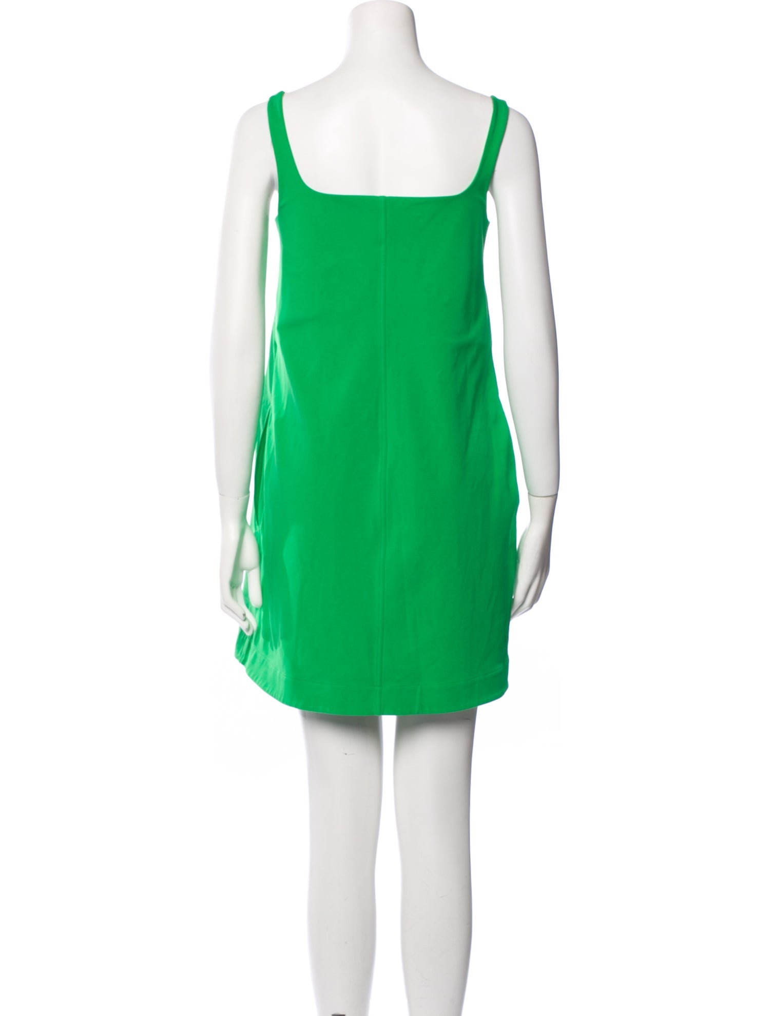 COS Square Neckline Mini Dress - Green Dresses, Clothing - CSO23488 | The  RealReal
