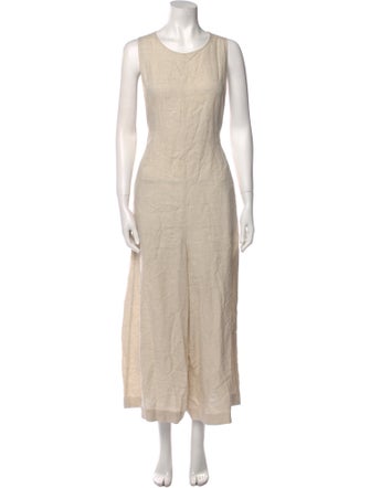 COS Linen Crew Neck Jumpsuit