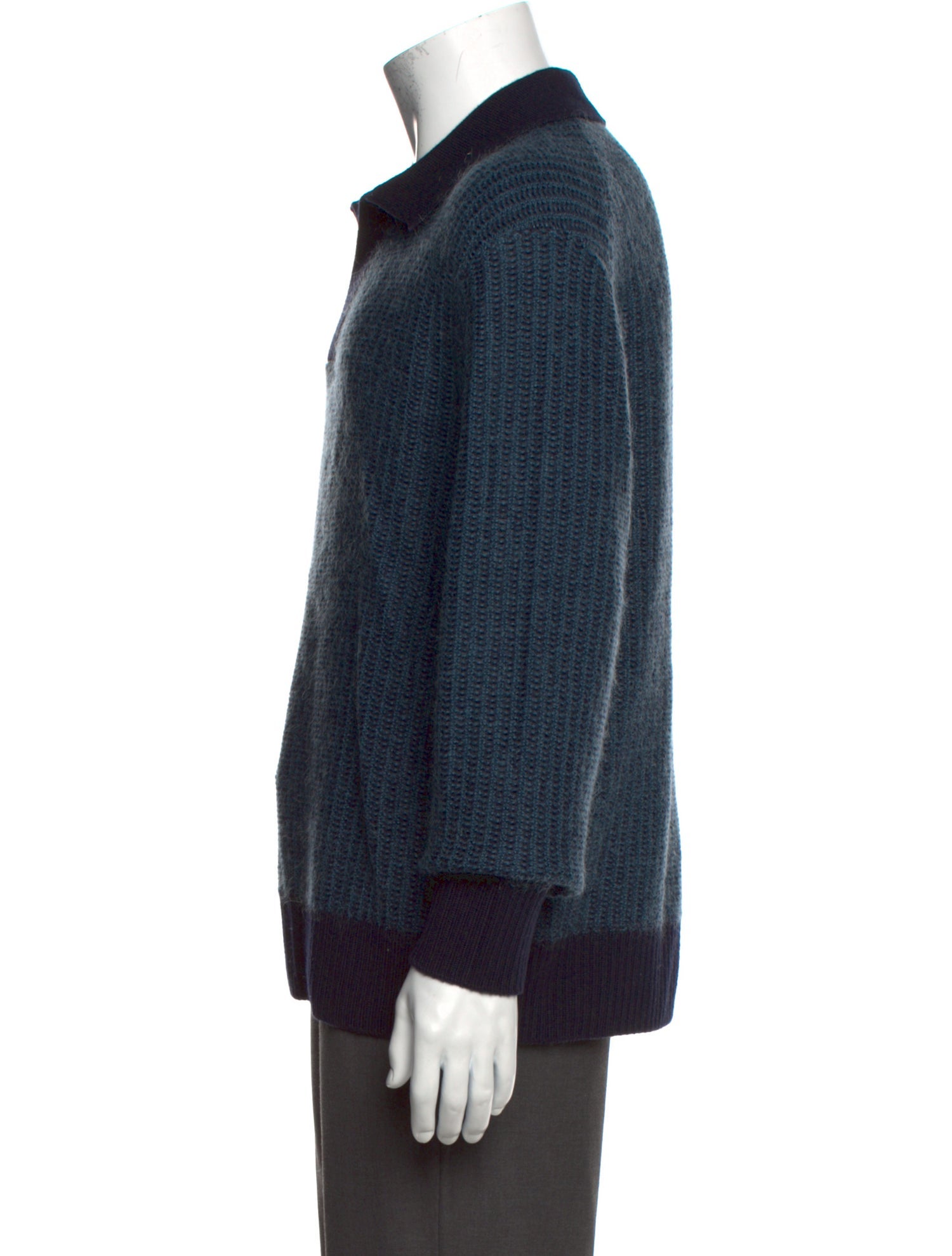 COS Wool Collar Polo Sweater