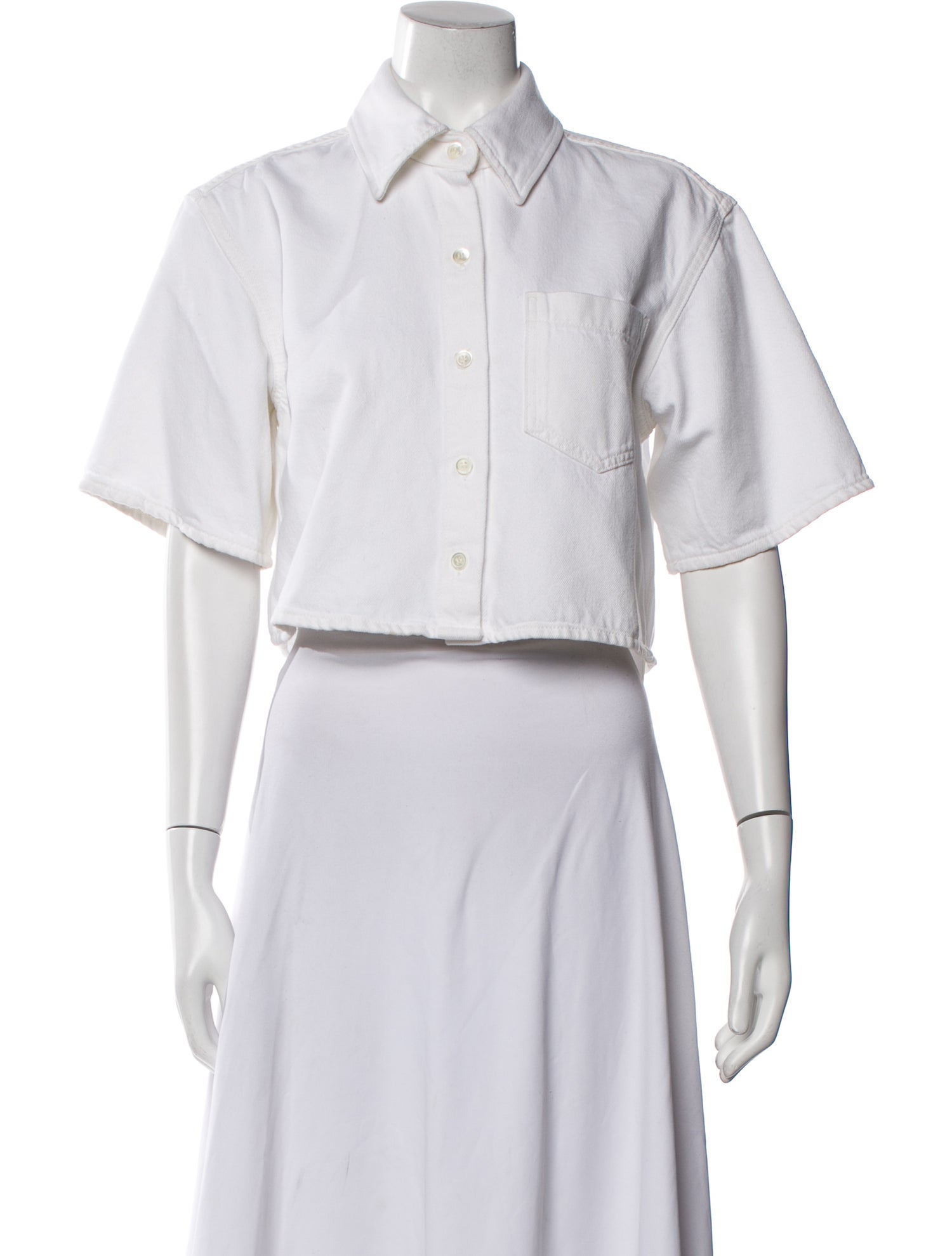 COS Short Sleeve Crop Top