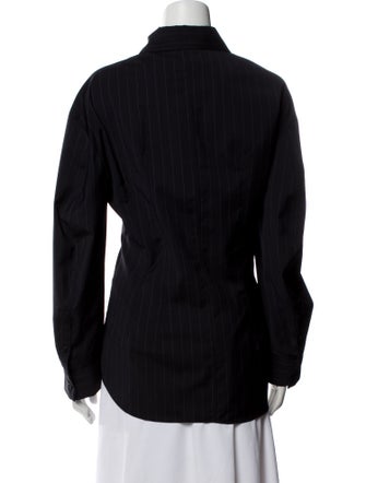 COS Wool Long Sleeve Button-Up Top