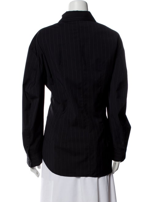 COS Wool Long Sleeve Button-Up Top