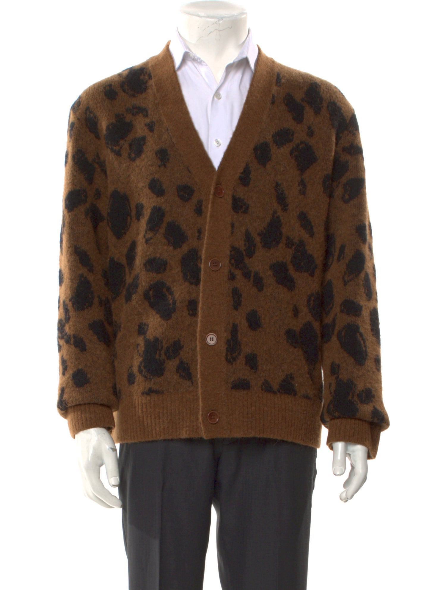 COS Printed V-Neck Cardigan