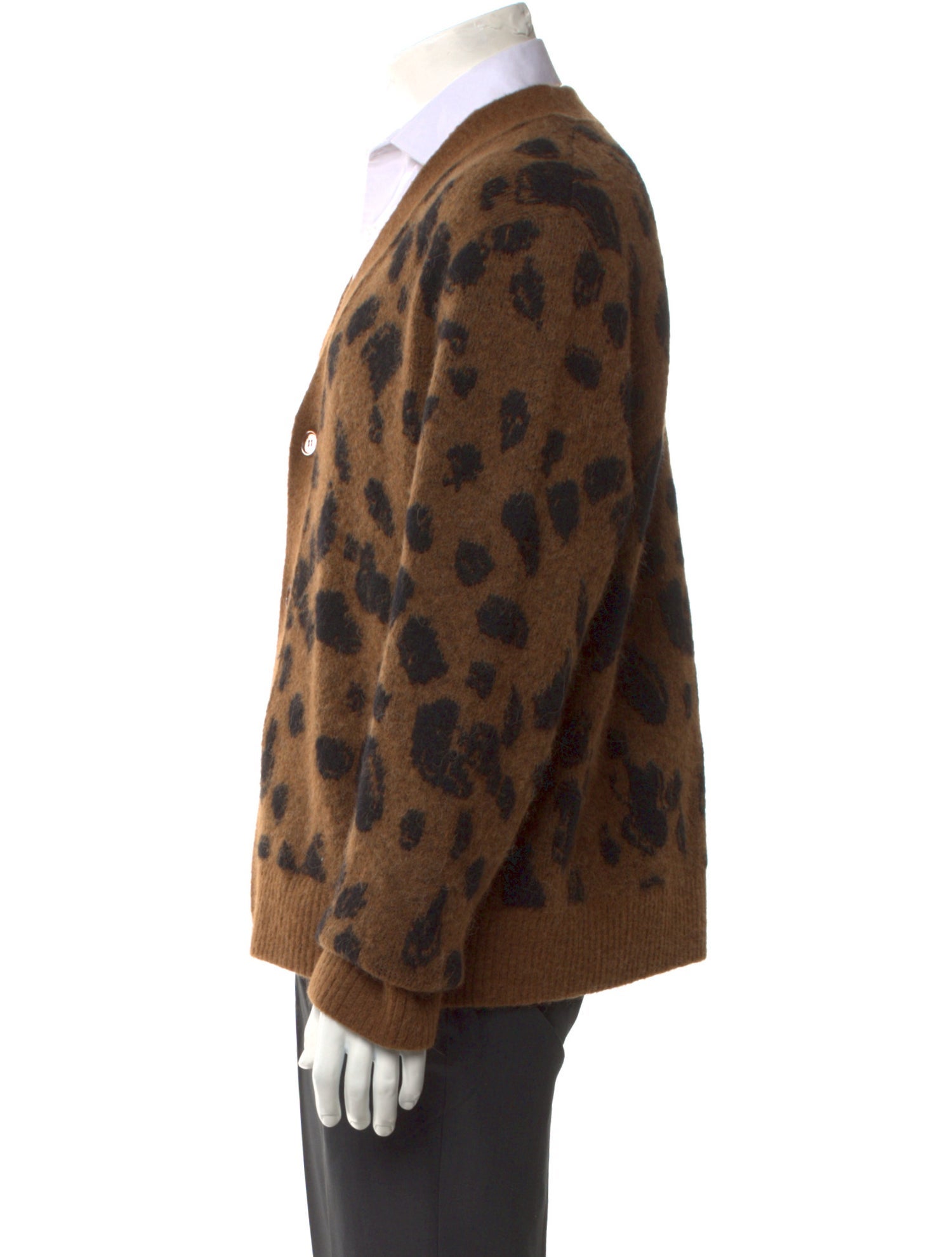 COS Printed V-Neck Cardigan