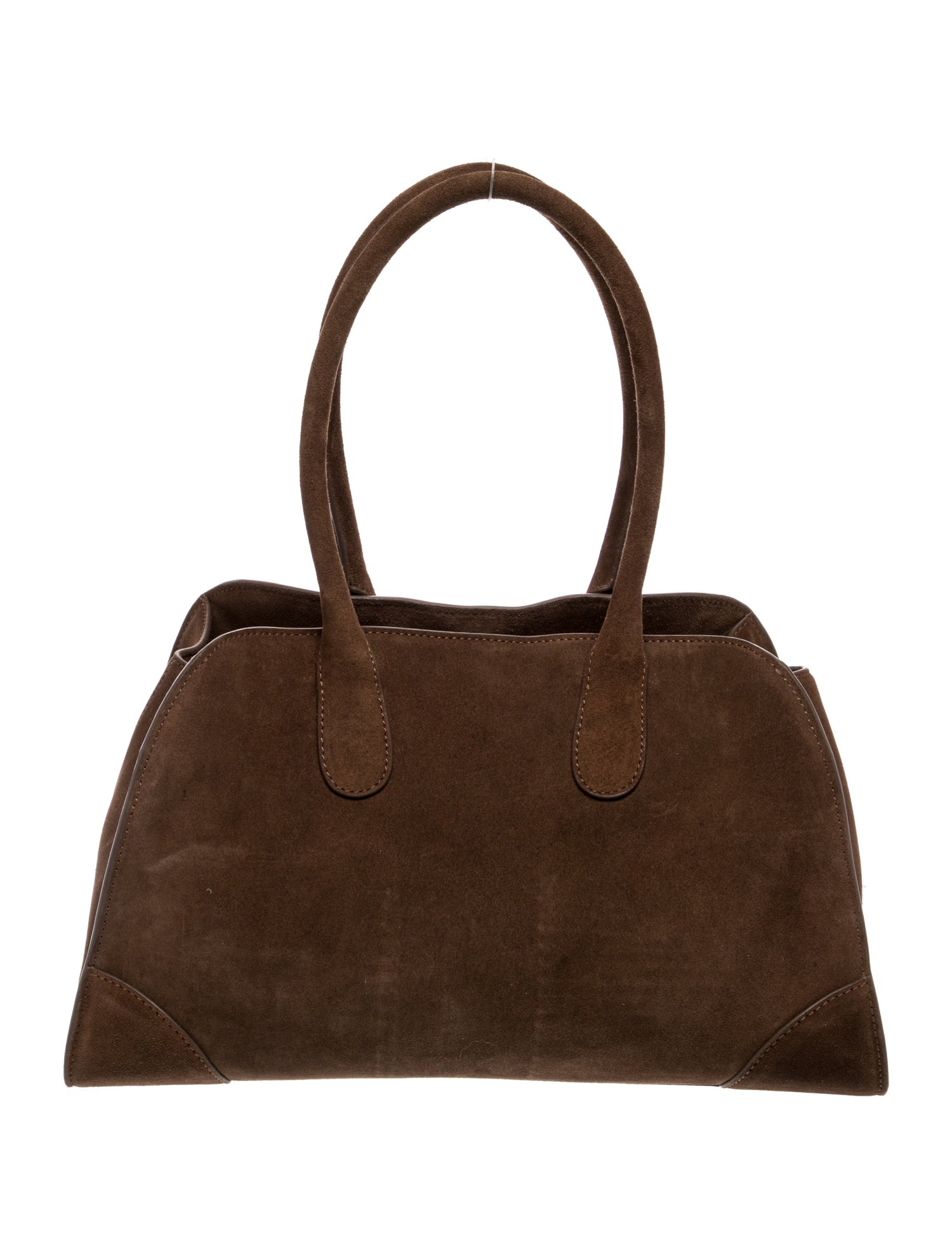COS Suede Top Handle Bag