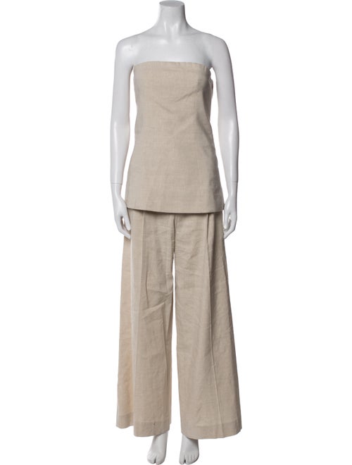 COS Linen Pleated Accents Pant Set