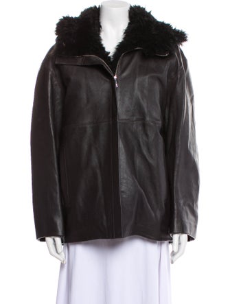 COS Leather Faux Fur Jacket
