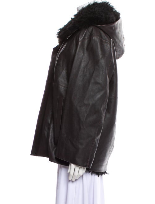 COS Leather Faux Fur Jacket