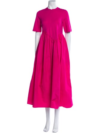 COS Crew Neck Midi Length Dress