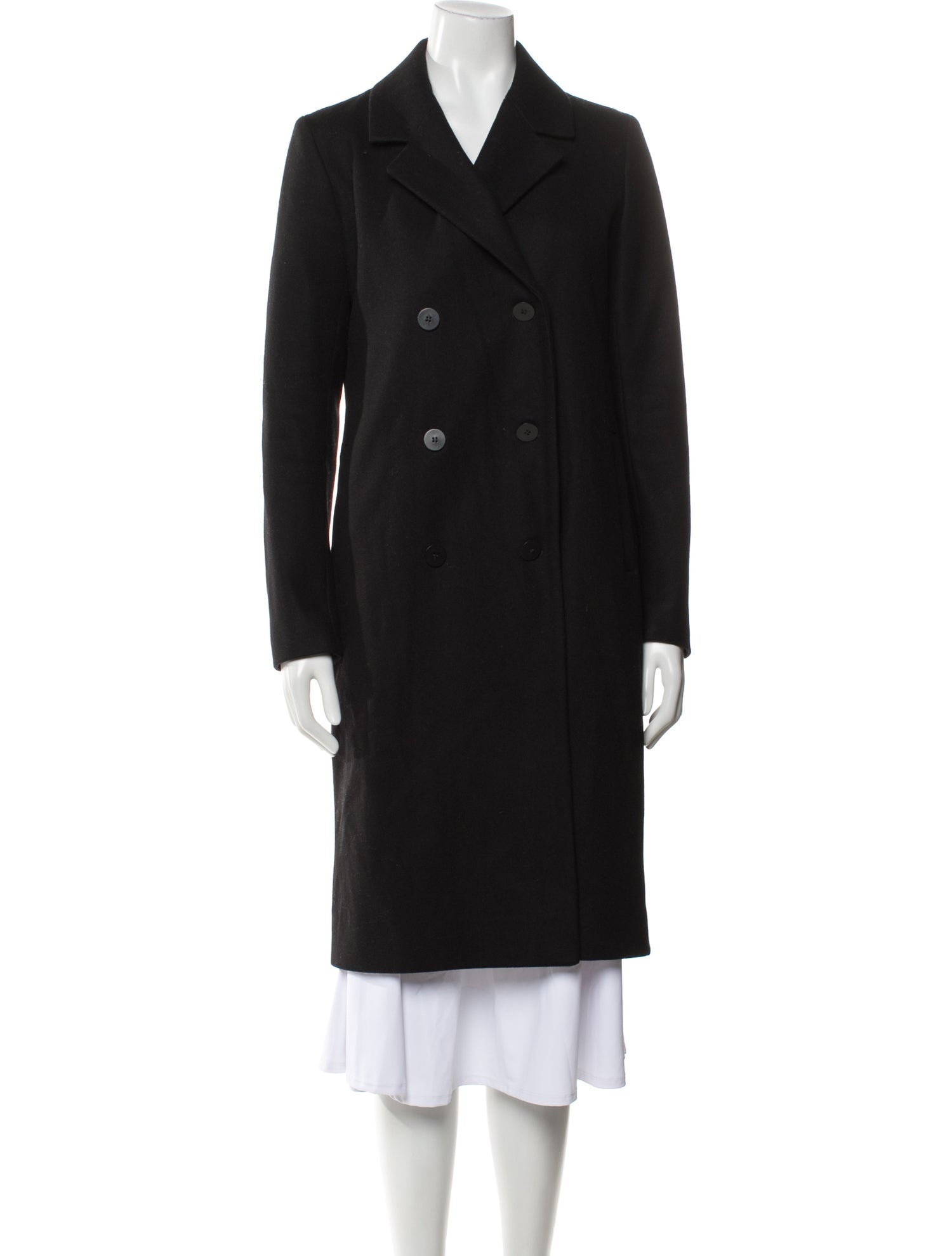 COS Wool Printed Trench Coat