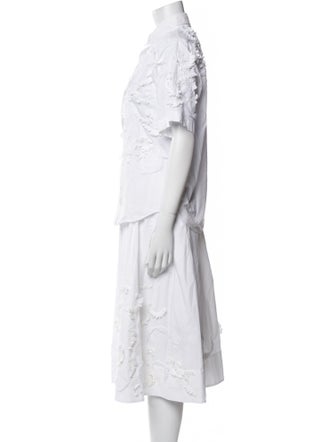 COS Eyelet Trim Skirt Set