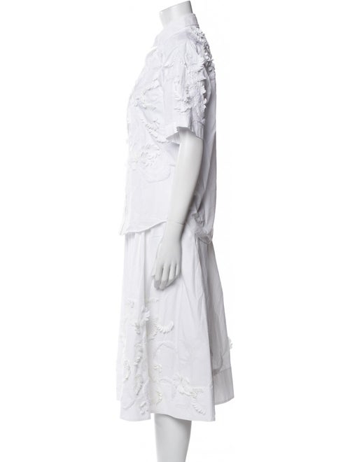 COS Eyelet Trim Skirt Set