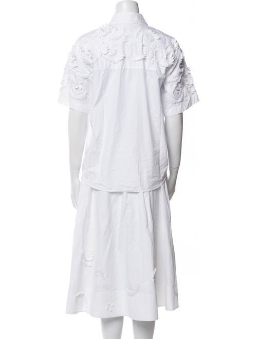 COS Eyelet Trim Skirt Set