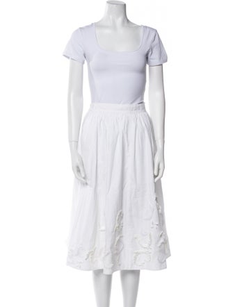 COS Eyelet Trim Skirt Set