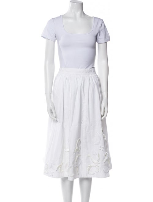 COS Eyelet Trim Skirt Set