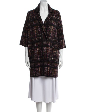 COS Wool Plaid Print Coat