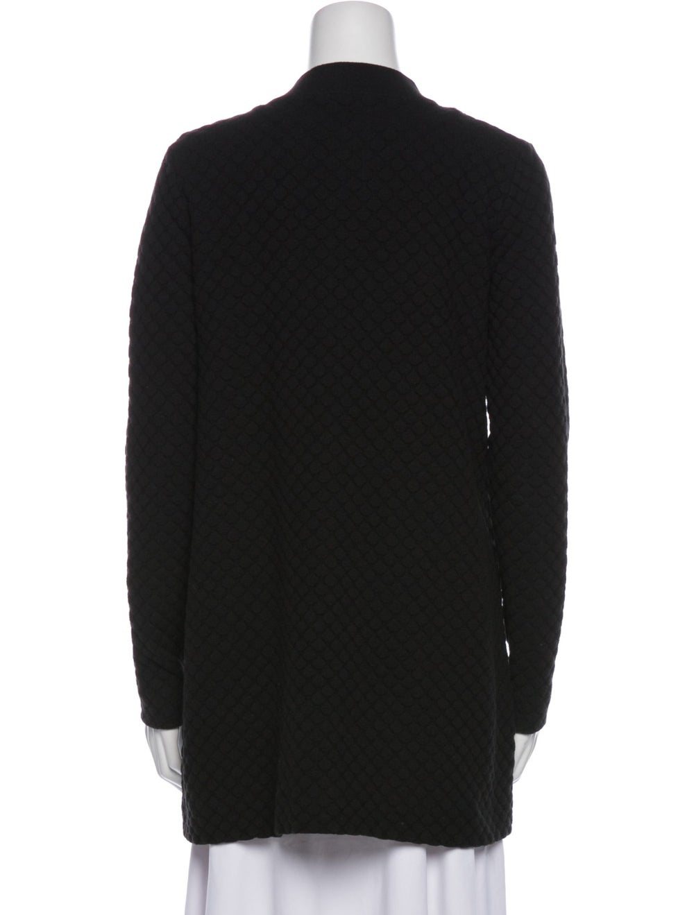 COS Jacket Black Collarless Patch Pockets & - image 3