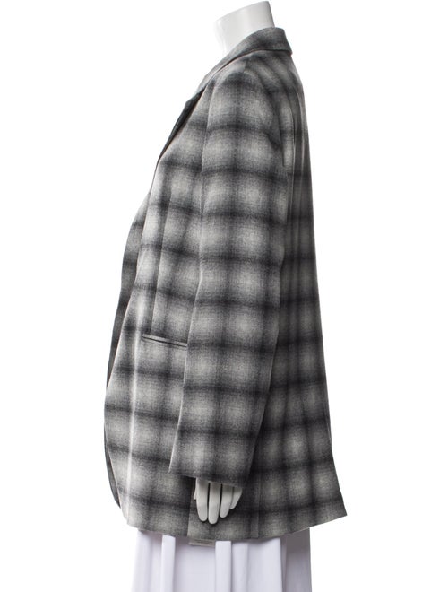 COS Wool Plaid Print Blazer