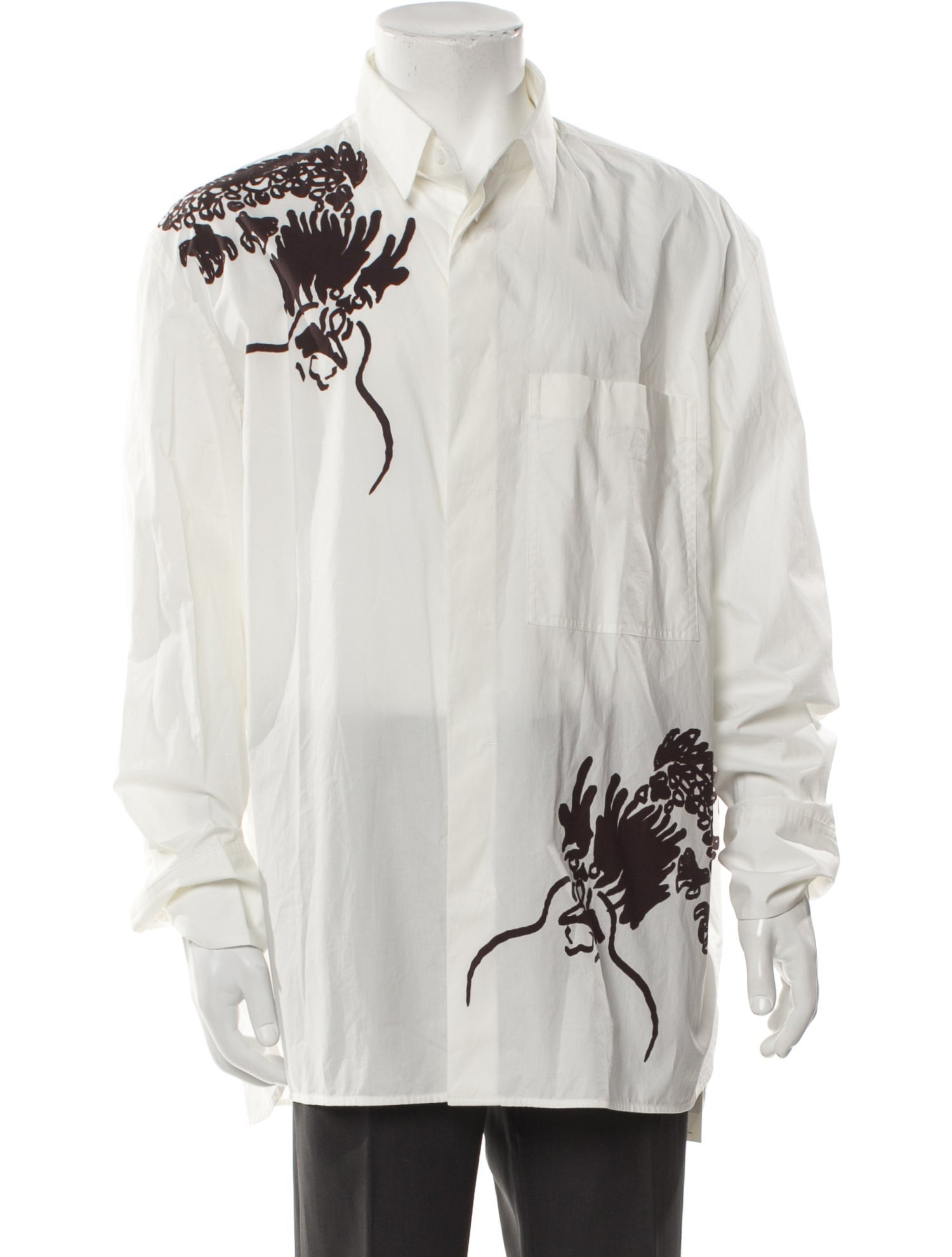 COS Graphic Print Long Sleeve Shirt