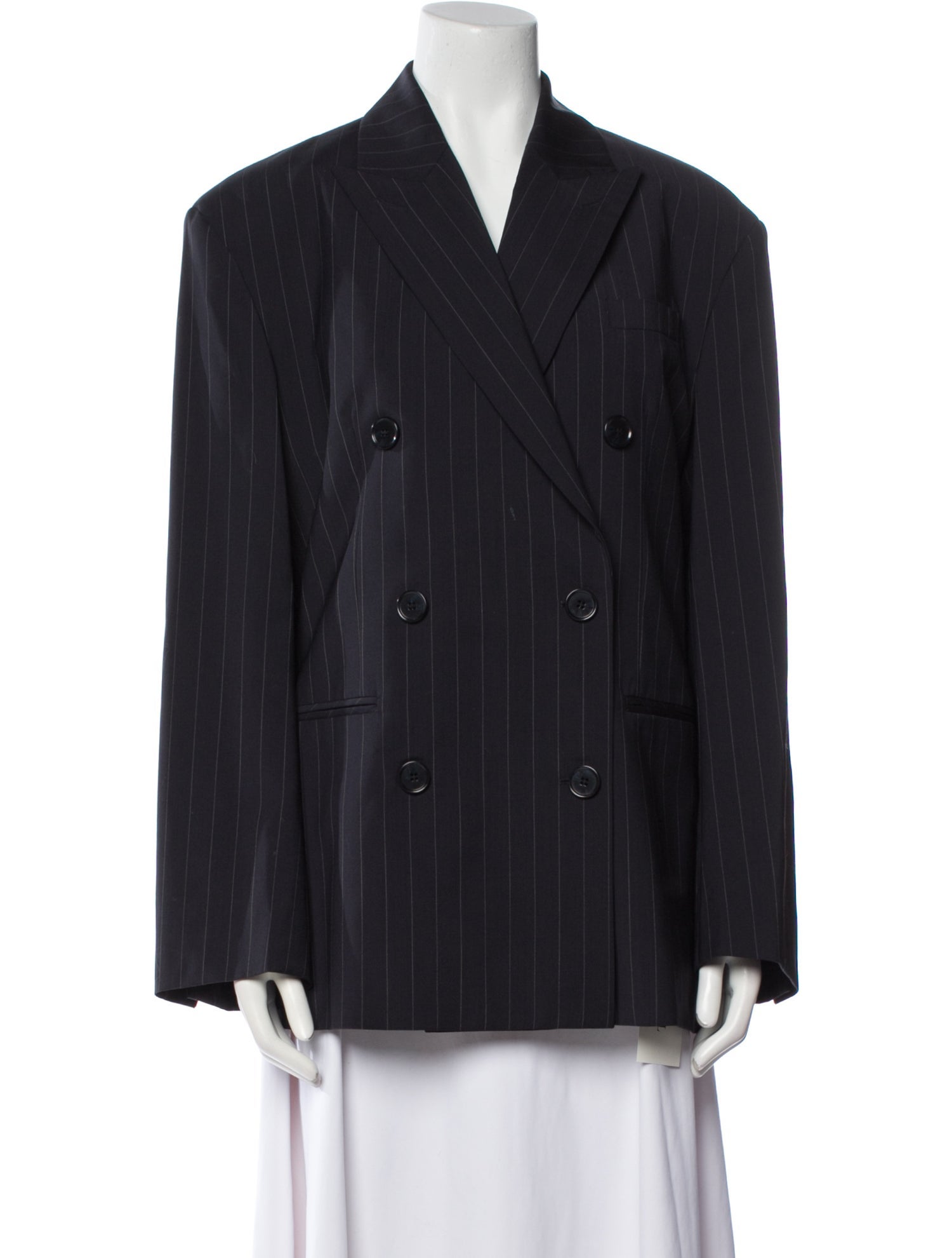 COS Wool Striped Blazer