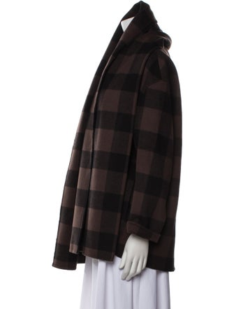 COS Wool Plaid Print Coat