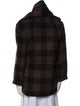 COS Wool Plaid Print Coat