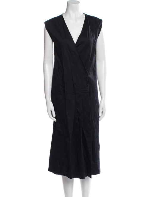 COS V-Neck Midi Length Dress