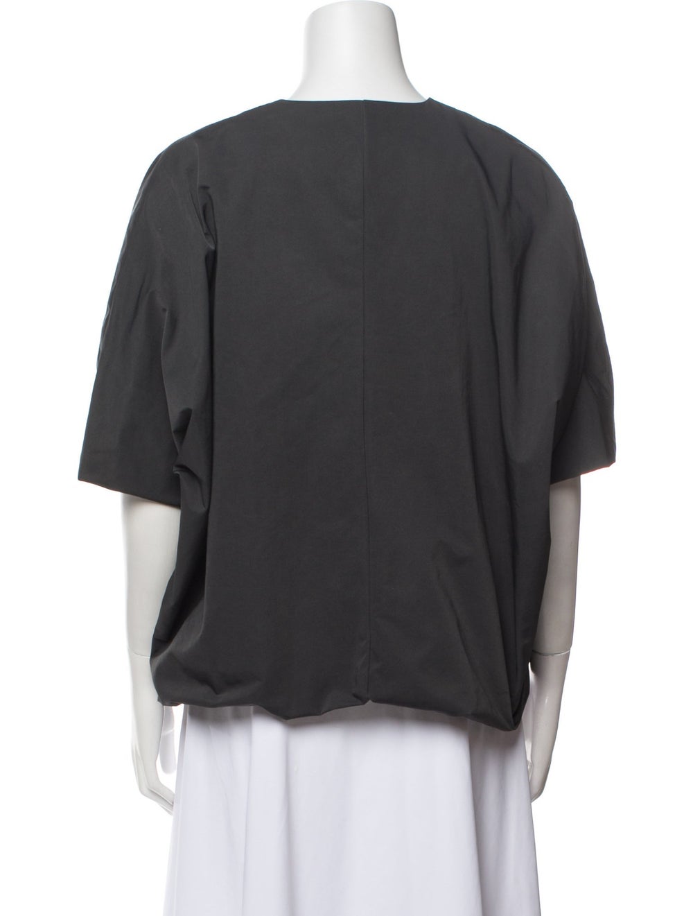 COS Jacket Grey Collarless Open Front - image 3