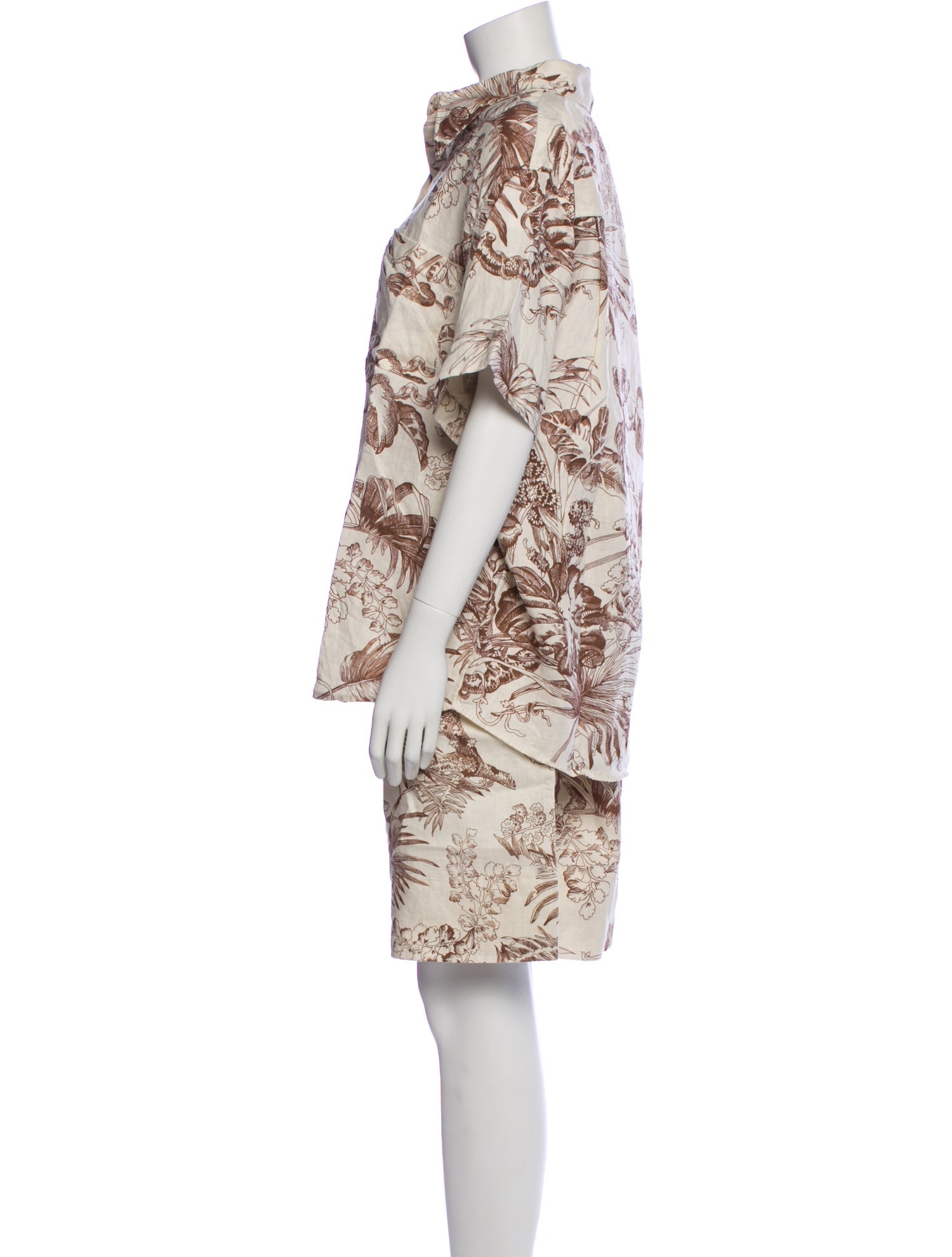 COS Linen Printed Short Set