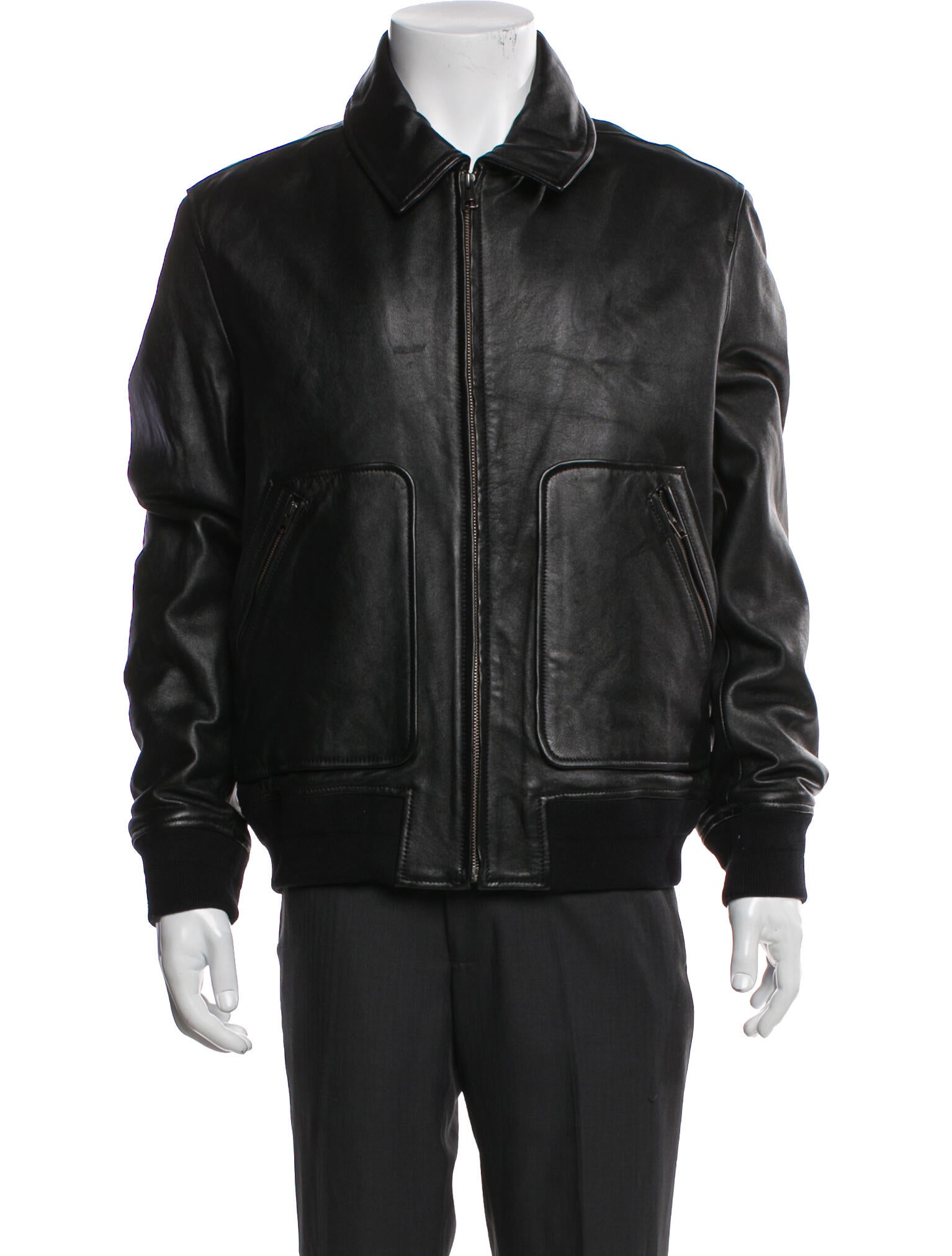 COS Leather Bomber Jacket