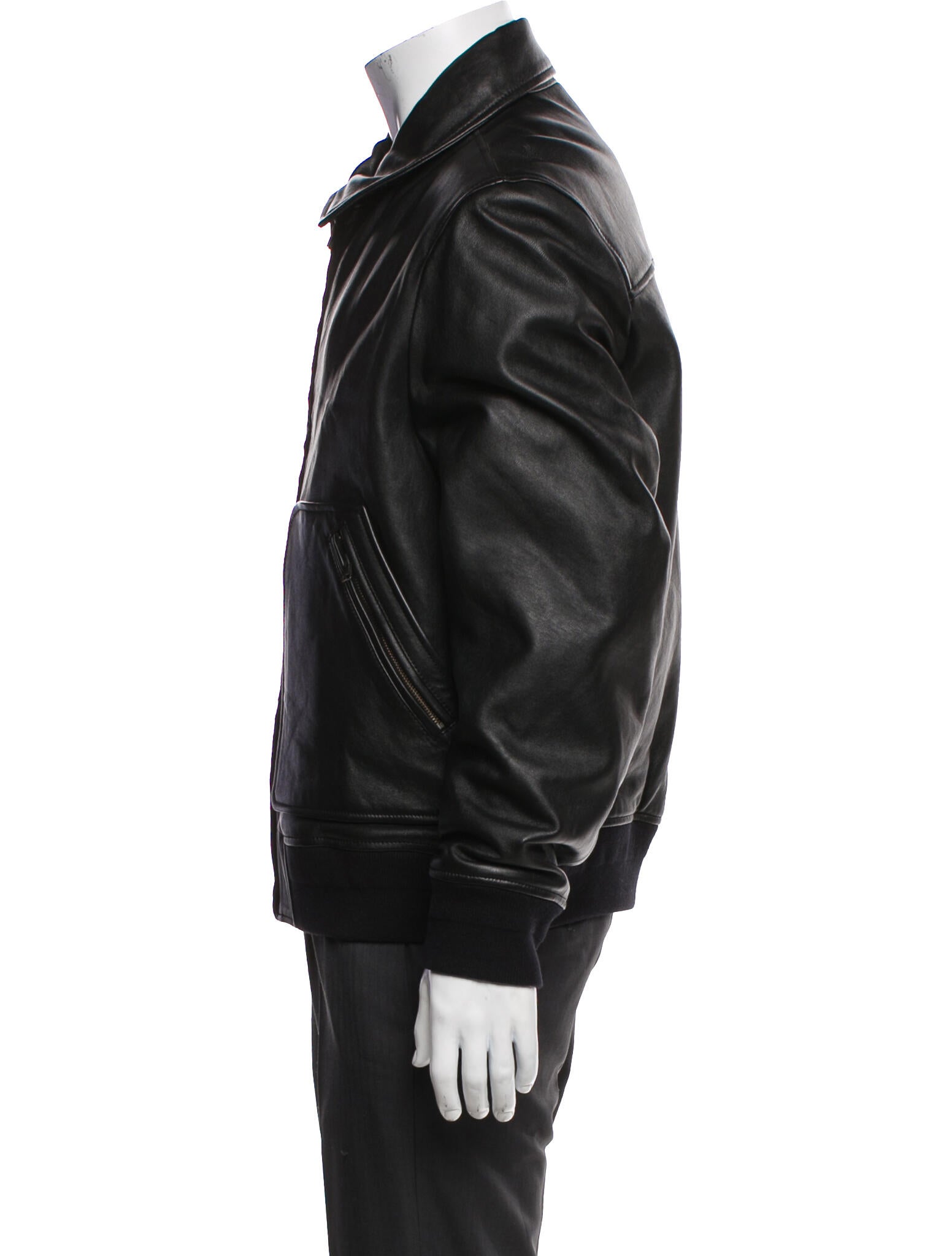 COS Leather Bomber Jacket