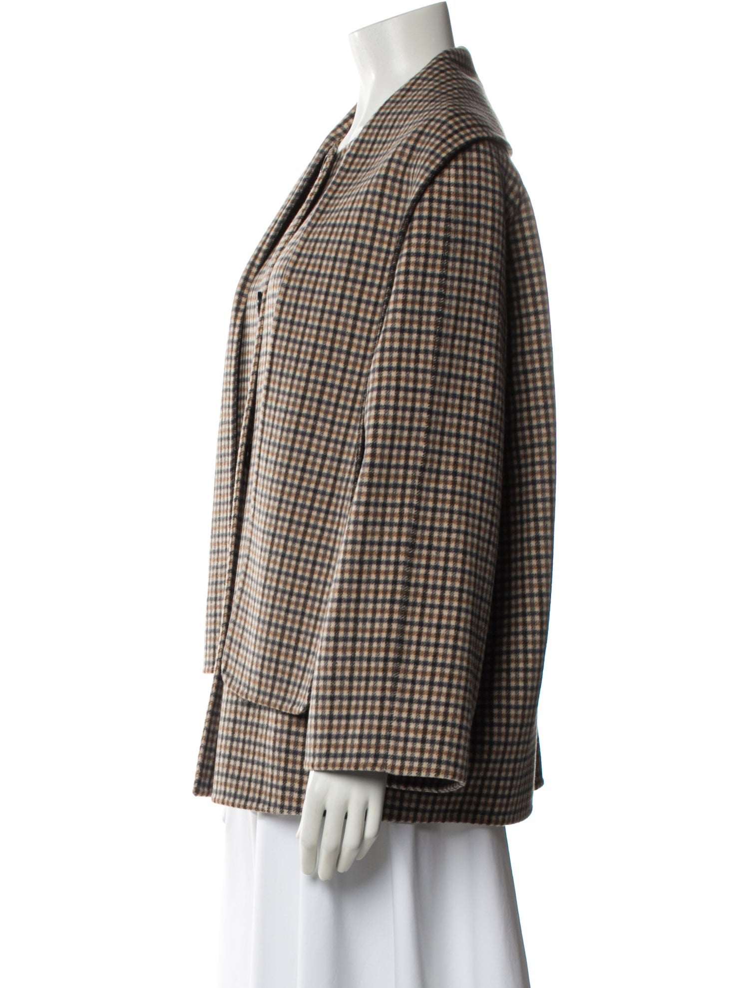 COS Wool Plaid Print Jacket w/ Tags
